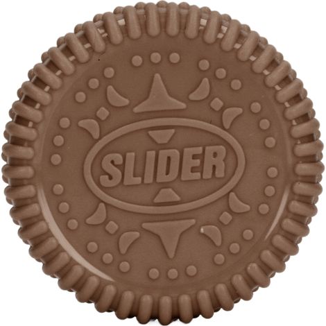 Poussoir Magnétique Anti-Stress en Forme de Biscuit - Jouet Glissant pour Doigts Marron (1/5)