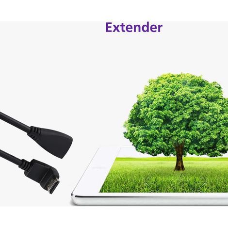 Câble HDMI Full HD 1080p haute qualité, câble HDMI mâle vers femelle (coude à 90°)