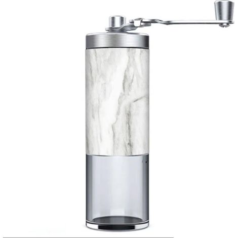 Moulin à café manuel, en acier inoxydable et céramique, pour expresso, cafetière à piston et café filtre, pour une utilisation à la maison et en voyage.-AquaForge (1/5)