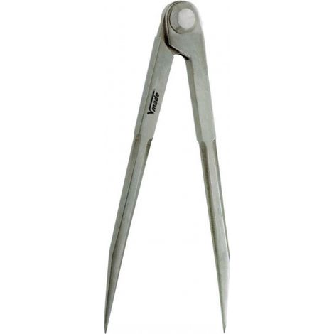 Vogel Germany Spitzzirkel 200 mm Stahl poliert Nietscharnier Vierkantschenkel