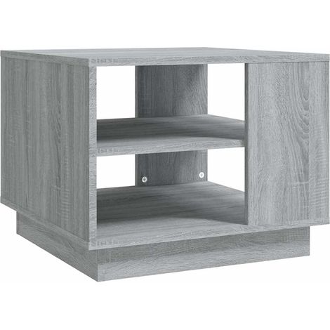 Table basse de salon, Table Café, Sonoma gris 55x55x43 cm Aggloméré OIB6620E (1/5)