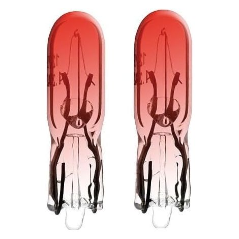 2x Ampoule T5 1.2 W 24V ROUGE camion fourgon voiture tracteur véhicule agricole