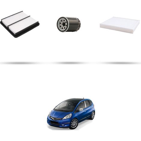 Kit tagliando 3 filtri compatibile con Honda Jazz III 1.2 66kw dal 2008 (1/5)
