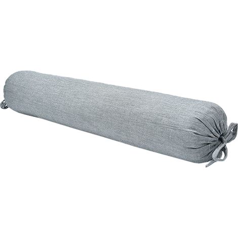 Oreiller cylindrique, housse en coton de sarrasin biologique avec fermeture éclair (1/5)