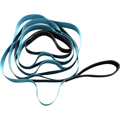 Bande élastique extensible - Étireur élastique pour yoga, course à pied, Pilates - Améliore la mobilité, bleue (1/4)
