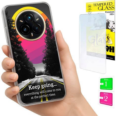 Funda para Realme 14 Pro+ 5G / 14 Pro Plus 5G con cubierta trasera y cristal 9H. (1/5)