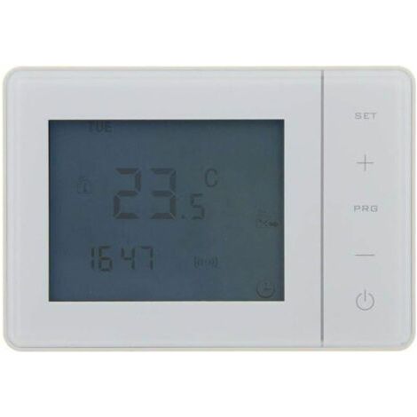 Pair Thermostat programmable Filaire Blanc (1/3)