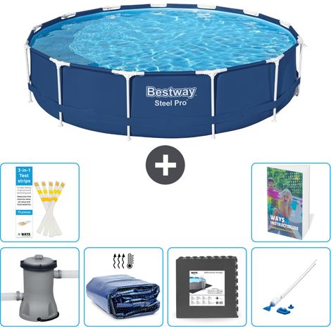 Bestway Piscina Bestway Steel Pro Rotonda - 396x84 cm - 7-pezzi  S315 (1/5)