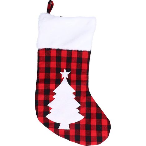 Bas De Noël, Sacs Cadeaux, Autocollants Mignons, Grande Capacité, Fabrication Exquise, Couleur Plus Vive, Grand Bas De Noël(D) (1/5)
