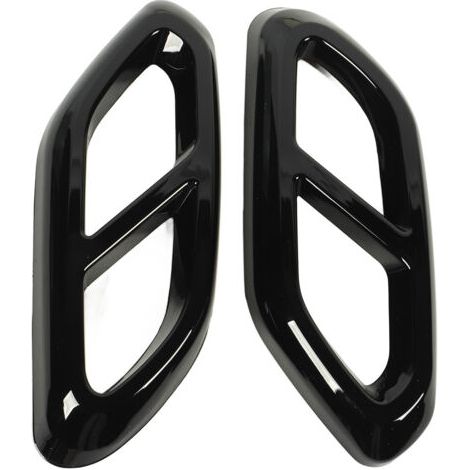 1 paire de couvercles de silencieux d'échappement décoratifs, Protection solide, remplacement de voiture pour Benz classe GLC X254 AMG Line, noir brillant (1/5)