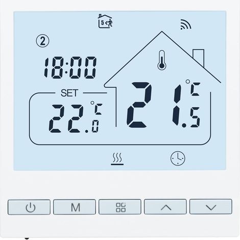 Termostato de ambiente WiFi programable Beok Alexa, Google 3A TOL47WIFI (1/5)