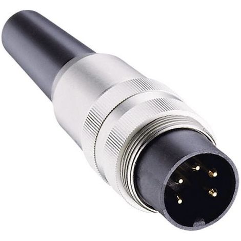 Connecteur rond DIN mâle, droit Lumberg SV 80 Nombre de pôles: 8 argent 1 pc(s) D22561 (1/2)