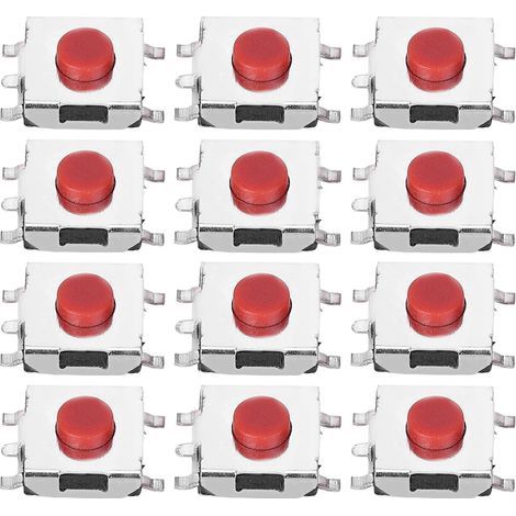 Interrupteur à Bouton Poussoir Tactile Micro Momentané 200 Pièces 6x6x3.1mm Kit d'Assortiment (1/5)