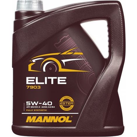 Olio motore Mannol 4T elite 5W40 4L (API SN/CH-4, jaso MA2) semisintetico (7903) (4)