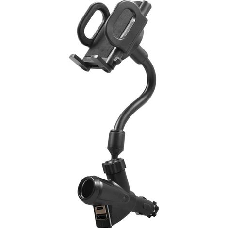Chargeur de voiture USB rotatif universel WNEXOPE à 360° : support multifonctionnel pour tablette et téléphone avec prise en charge pour allume-cigare (1/5)