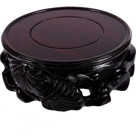 support d'affichage sol salle vase artificiel bol à feu de table pour le décor présentoir de statues socle en bois base de théière base en bois polyvalente contremarche en bois (1/5)