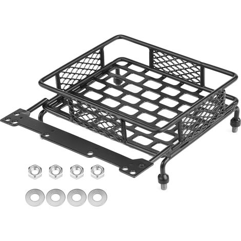 Support de toit pour plateau à bagages en acier, accessoire de modèle de véhicule pour voiture sur chenilles 1/10 RC (S)