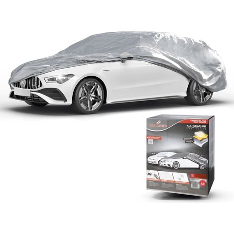 Bâche voiture All Weather Basic, bâche de voiture garage complet Combi taille L argent (1/5)