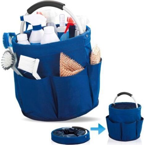 Storage box for cleaning utensils, small garden tools or tools,Blue,S rangement universel-4cm,2826.5cm (1/5)