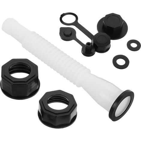Kit de Tuyau Fileté Hexagonal avec Bouchons pour Bidon Carburant Flexible pour Réservoir Essence et Diesel Accessoires Robustes pour Jerrican Essence (1/5)