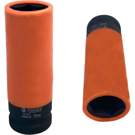Vaso de impacto de 1/2" para llantas de aluminio de 19 mm, 6 puntas (1/5)
