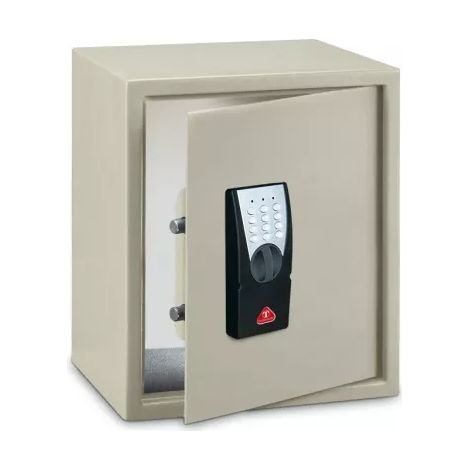 TECHNOSAFE - Coffret de sécurité à fixer à combinaison électronique digitale, 2 pênes, 25 L, 40x35x25 cm (1/5)