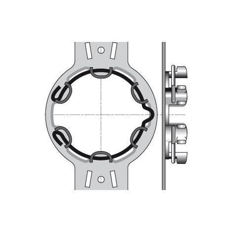 Somfy – Support moteur Ø50 entraxe 90 mm – Fixation sécurisée avec anneau d'arrêt – Couple maximum 50 Nm pour caissons Véka et Kommerling