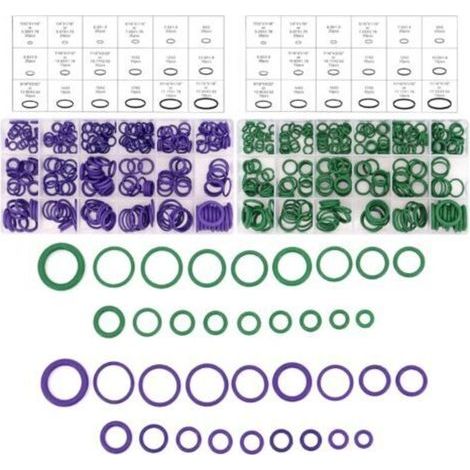 Coffret de Joints Toriques, 540 Pcs 18 Tailles Rondelles en Caoutchouc Joints Assortiment Kit Vertes Violet Joints de Rondelles Assortiment Set (1/4)