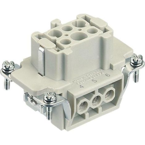Scame inserto femmina 6 poli portacontatti per connettori industriali 933.0062701
