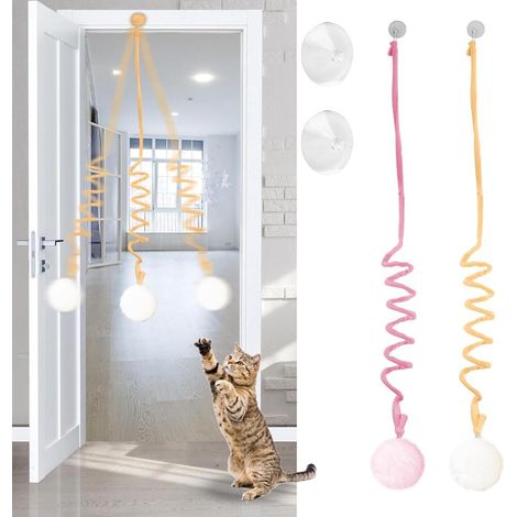 2 x Interactive Hanging Cat Toys Hanging Toys for Indoors Interactive Toys for Cats Games with (1/5)