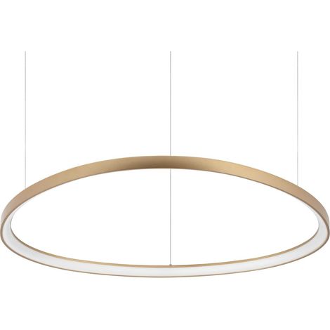 Ideal Lux GEMINI 105 cm integrierte LED-Pendel-Deckenleuchte Messing, 3000 K (1/2)