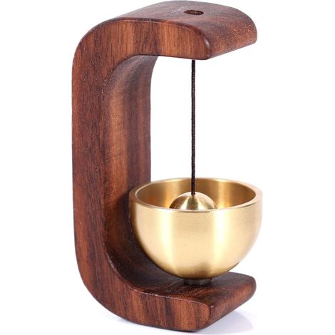Merchant Bell, Wooden Doorbell, Merchant Harp Wooden Door Bell for Refrigerator, Garden, Backyard, Restaurant, Porch, Home, Company (1/5)