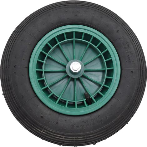 RUOTA PNEUMATICA PER CARRIOLA DISCO PVC mm. 400x100