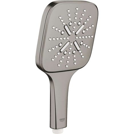 Grohe Rainshower SmartActive Cube - Handbrause 130 9,5 l/min, 3 Strahlarten, Hard Graphite gebürstet 26582AL0 (1/4)