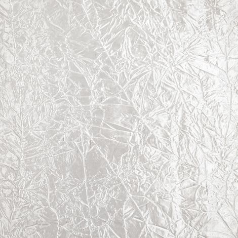 Tissu taffetas froissé grande largeur à l’aspect satiné Blanc 280 cm