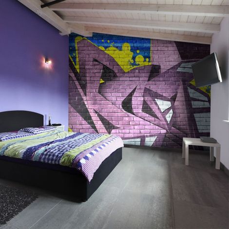 Papier Peint "Street Art Graffiti II" 154 x 200 cm (1/2)