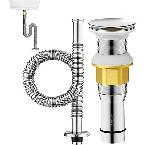 Bonde de lavabo avec système pop-up (1/5)