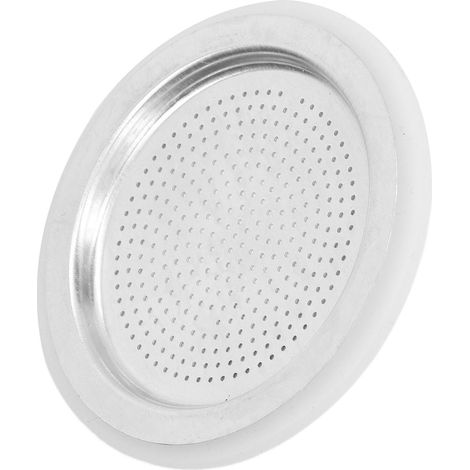 Kaffeekannen-Filterset mit Dichtungsring und wiederverwendbarer Aluminium-Filterscheibe für die Kaffeezubereitung für 6 Personen (1/5)