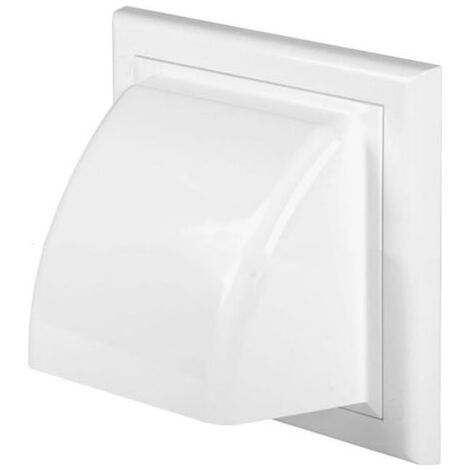 Grille d'aération Vents couvrant retour ABS blanc couvercle extérieur,Article unique, 100mm