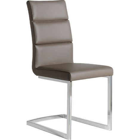 MOMMA HOME Pack 2 sillas comedor Polipiel color Marrón, Modelo Milo, Medidas 45 x 59 x 97H cm (1/4)