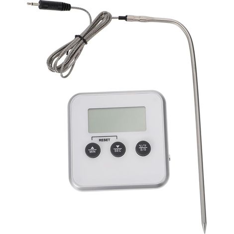 Thermomètre Barbecue à avec Minuteur et Alarme Support et Aimant (1/5)
