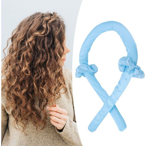 Lockenstab ohne Hitze, Schaumstoff-Stirnband, Lockenwickler ohne Hitze, DIY-Haarstyling-Werkzeuge, blau (1/5)