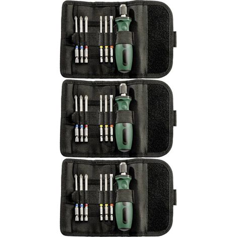 Metabo 626723000-3 Kit inserti 7 parti Croce Pozidriv, Croce Phillips, Esalobo Interno (TX), Taglio incl. Cacciavite po