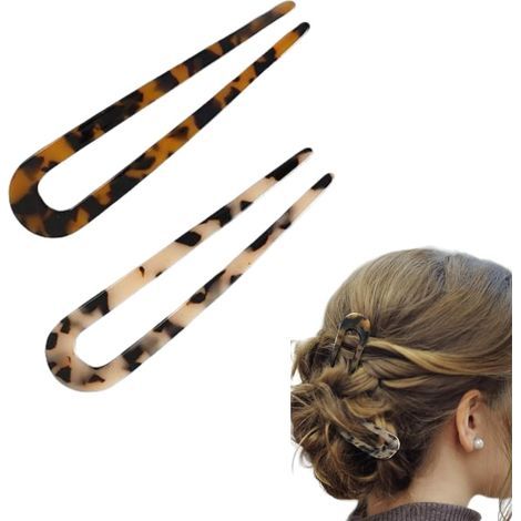Épingles à cheveux avec fourchettes. chignon à la française. grande taille (1/4)