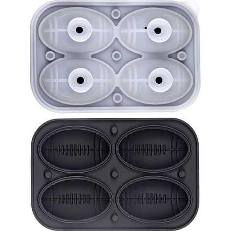 Molde Para Hielo - Silicona Alimentaria Platino - 4 Cavidades En Forma De Disco De Hockey - Ideal Para Whisky Y Cócteles - 1 Unidad (1/5)
