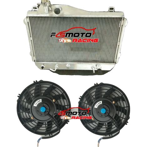 Radiador de aluminio, tamaño del núcleo 14.8" x 25.6" x 1.6", tamaño total 20" x 27.8" x 3.7", tamaño de entrada/salida 1.25"/1.25", compatibilidad: Cupé compacto 2.8L 1981-1985 (1/5)
