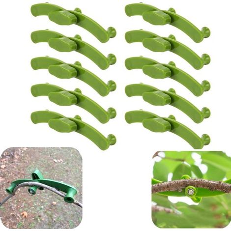 Pinces à plier les branches lot de 10 - outils réglables pour former tiges, plants et bonsaïs, vert, 12 x 2,2 cm (1/5)