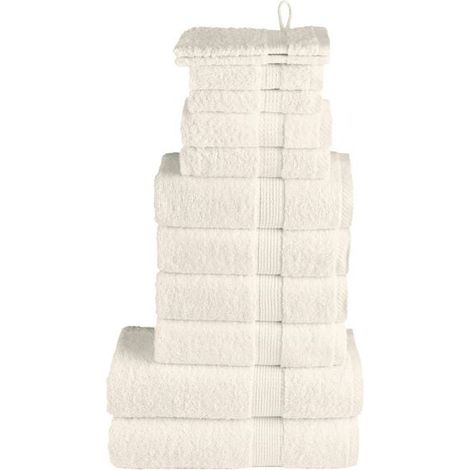 Ensemble de 12 serviettes de table crème SOLUND Premium (1/5)