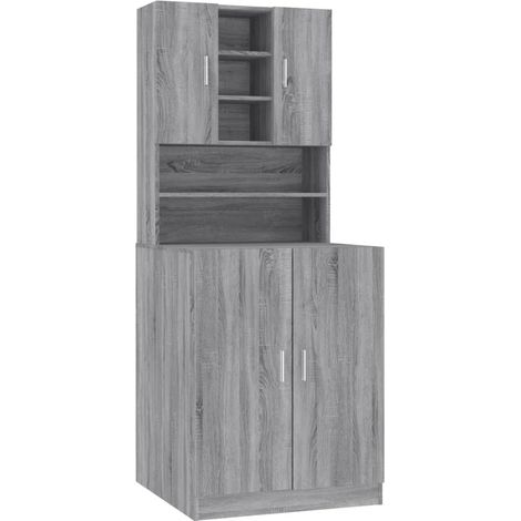 Maison Exclusive - Mobile per Lavatrice Grigio Sonoma in Legno Multistrato