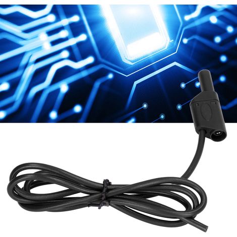 Testkabel (Stecker-Stecker) mit 4-mm-Sicherheitsbananenstecker J.70016, schwarz (1/5)